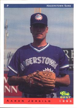1993 Classic Best Hagerstown Suns #15 Aaron Jersild Front