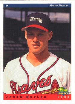 1993 Classic Best Macon Braves #5 Jason Butler Front