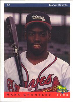 1993 Classic Best Macon Braves #6 Mark Chambers Front