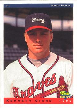 1993 Classic Best Macon Braves #10 Kenneth Giard Front