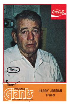 1977 Cramer Phoenix Giants #NNO Harry Jordan Front