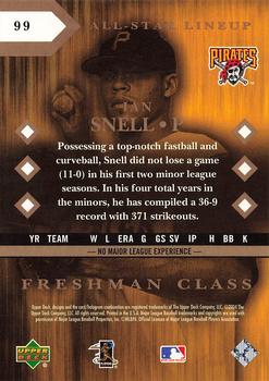 2004 Upper Deck Diamond Collection All-Star Lineup #99 Ian Snell Back