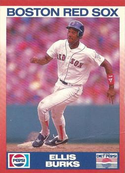 1990 Score Pepsi Boston Red Sox #5 Ellis Burks Front