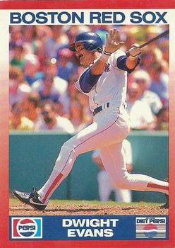 1990 Score Pepsi Boston Red Sox #8 Dwight Evans Front