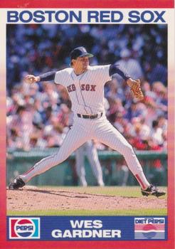 1990 Score Pepsi Boston Red Sox #9 Wes Gardner Front