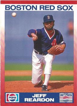 1990 Score Pepsi Boston Red Sox #16 Jeff Reardon Front
