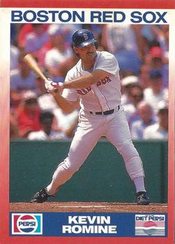 1990 Score Pepsi Boston Red Sox #19 Kevin Romine Front