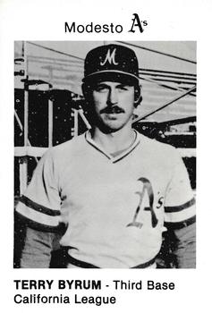 1981 Chong Modesto A's #13 Terry Byrum Front