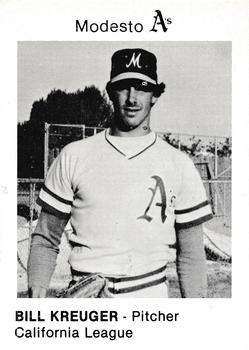 1981 Chong Modesto A's #9 Bill Krueger Front