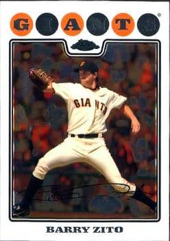 2008 Topps Chrome #2 Barry Zito Front