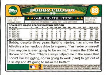 2008 Topps Chrome #88 Bobby Crosby Back