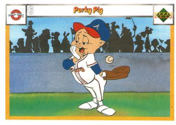 1990 Upper Deck Comic Ball #6 / 15 Porky Pig Front