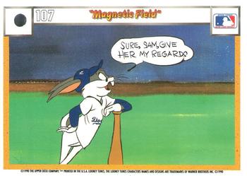 1990 Upper Deck Comic Ball #92 / 107 Porky Pig and Charlie Dog / Magnetic Field Back