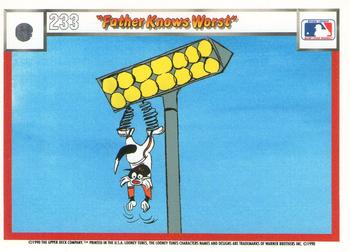 1990 Upper Deck Comic Ball #218 / 233 Father Knows Worst Back