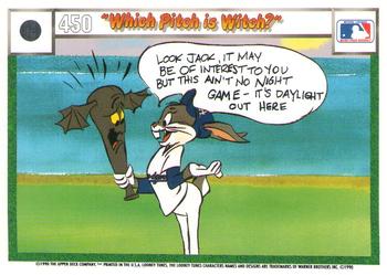 1990 Upper Deck Comic Ball #435 / 450 Which Pitch is Witch? Back