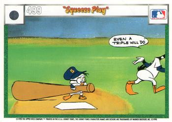 1990 Upper Deck Comic Ball #490 / 499 The Diamond and the Gruff / Squeeze Play Back