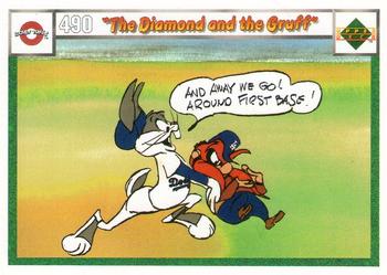 1990 Upper Deck Comic Ball #490 / 499 The Diamond and the Gruff / Squeeze Play Front
