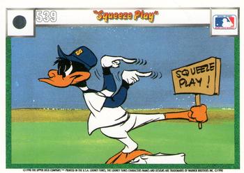 1990 Upper Deck Comic Ball #524 / 539 Squeeze Play Back