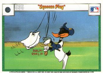 1990 Upper Deck Comic Ball #526 / 535 Squeeze Play Back