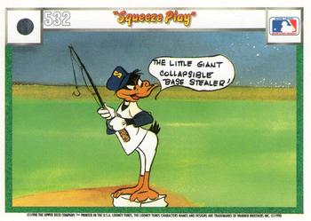 1990 Upper Deck Comic Ball #529 / 532 Squeeze Play Back