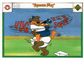 1990 Upper Deck Comic Ball #543 / 558 Squeeze Play / Baseball According to Daffy Duck Front