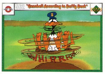 1990 Upper Deck Comic Ball #562 / 571 Baseball According to Daffy Duck / Curve Ball Front