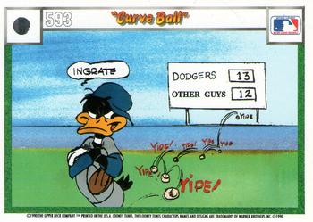 1990 Upper Deck Comic Ball #578 / 593 Curve Ball Back