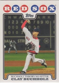 2008 Topps Gift Sets Boston Red Sox #2 Clay Buchholz No-Hitter Front