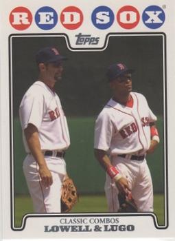 2008 Topps Gift Sets Boston Red Sox #21 Mike Lowell / Julio Lugo Front
