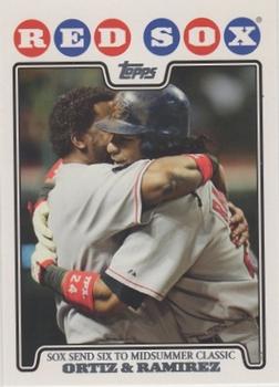 2008 Topps Gift Sets Boston Red Sox #24 David Ortiz / Manny Ramirez Front