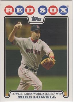 2008 Topps Gift Sets Boston Red Sox #28 Mike Lowell WS MVP Front