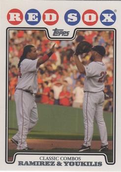 2008 Topps Gift Sets Boston Red Sox #49 Manny Ramirez / Kevin Youkilis Front