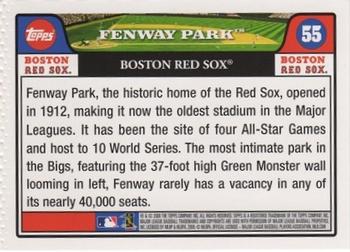 2008 Topps Gift Sets Boston Red Sox #55 Fenway Park Back