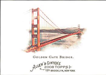 2008 Topps Allen & Ginter #128 Golden Gate Bridge Front
