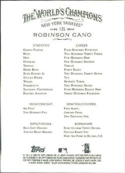 2008 Topps Allen & Ginter #135 Robinson Cano Back