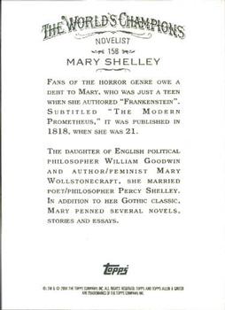 2008 Topps Allen & Ginter #158 Mary Shelley Back
