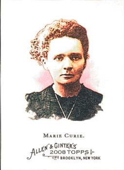 2008 Topps Allen & Ginter #167 Marie Curie Front