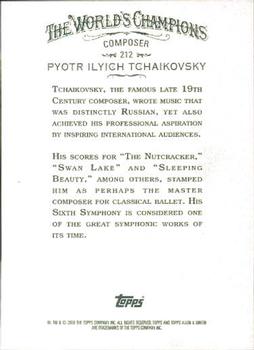 2008 Topps Allen & Ginter #212 Pyotr Ilyich Tchaikovsky Back