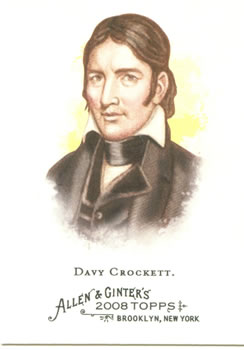 2008 Topps Allen & Ginter #232 Davy Crockett Front