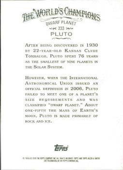 2008 Topps Allen & Ginter #233 Pluto Back