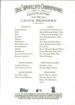 2008 Topps Allen & Ginter #270 Lance Berkman Back