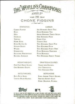 2008 Topps Allen & Ginter #295 Chone Figgins Back