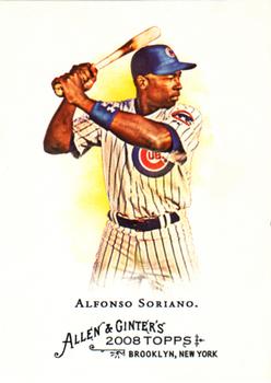 2008 Topps Allen & Ginter #160 Alfonso Soriano Front
