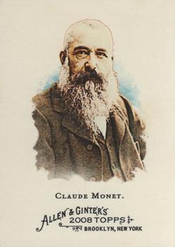 2008 Topps Allen & Ginter #176 Claude Monet Front