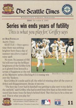 1995 Pacific Seattle Mariners #11 Series win ends years of futility Back