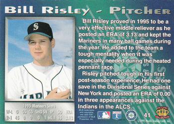 1995 Pacific Seattle Mariners #41 Bill Risley Back
