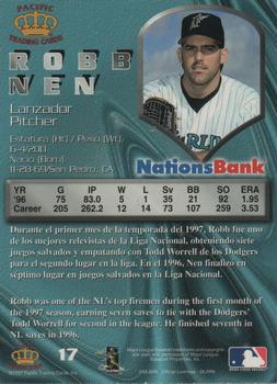 1997 Pacific NationsBank Florida Marlins #17 Robb Nen Back