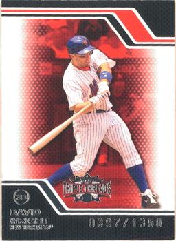2008 Topps Triple Threads #1 David Wright Front