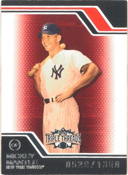 2008 Topps Triple Threads #7 Mickey Mantle Front