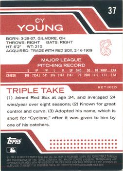 2008 Topps Triple Threads #37 Cy Young Back